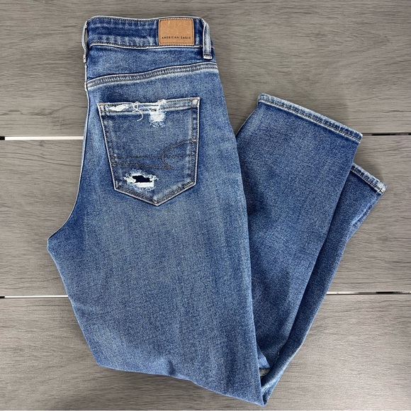 American eagle distressed Jean size 8 regular - Picture 9 of 10